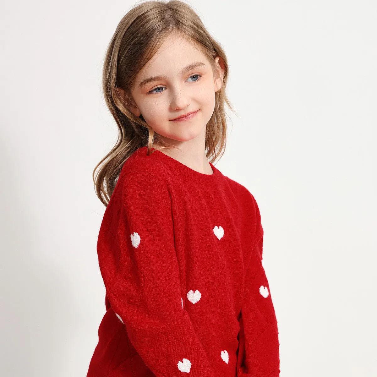 100% Wool Kids Round Neck Sweater