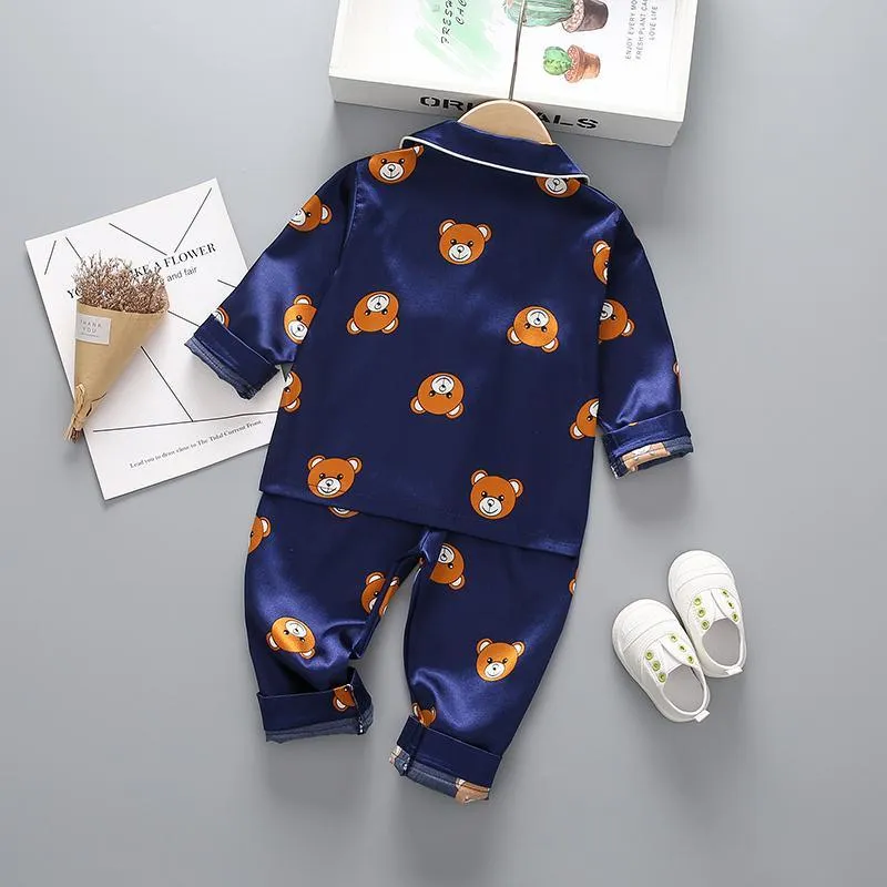 2-piece Cartoon Design Pajamas for Toddler Girl Wholesale children's clothing