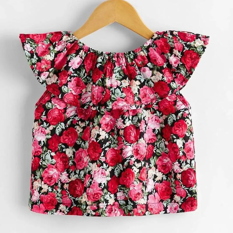 2-piece Floral Pattern Sleeveless Top & Pants for Toddler Girl Wholesale Children's Clothing