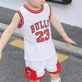 2 Pieces Causal Numbers Tee & Shorts for Kid Boy