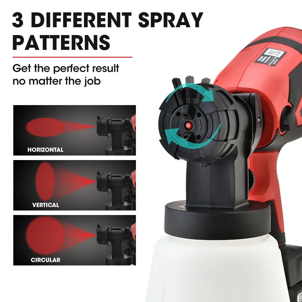 20V Cordless Paint Sprayer Kit, 1L, 3 Nozzles - Baumr-AG