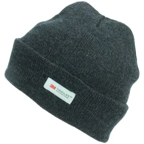 3M Beanie Hat with Fleece Lining - Charcoal Grey