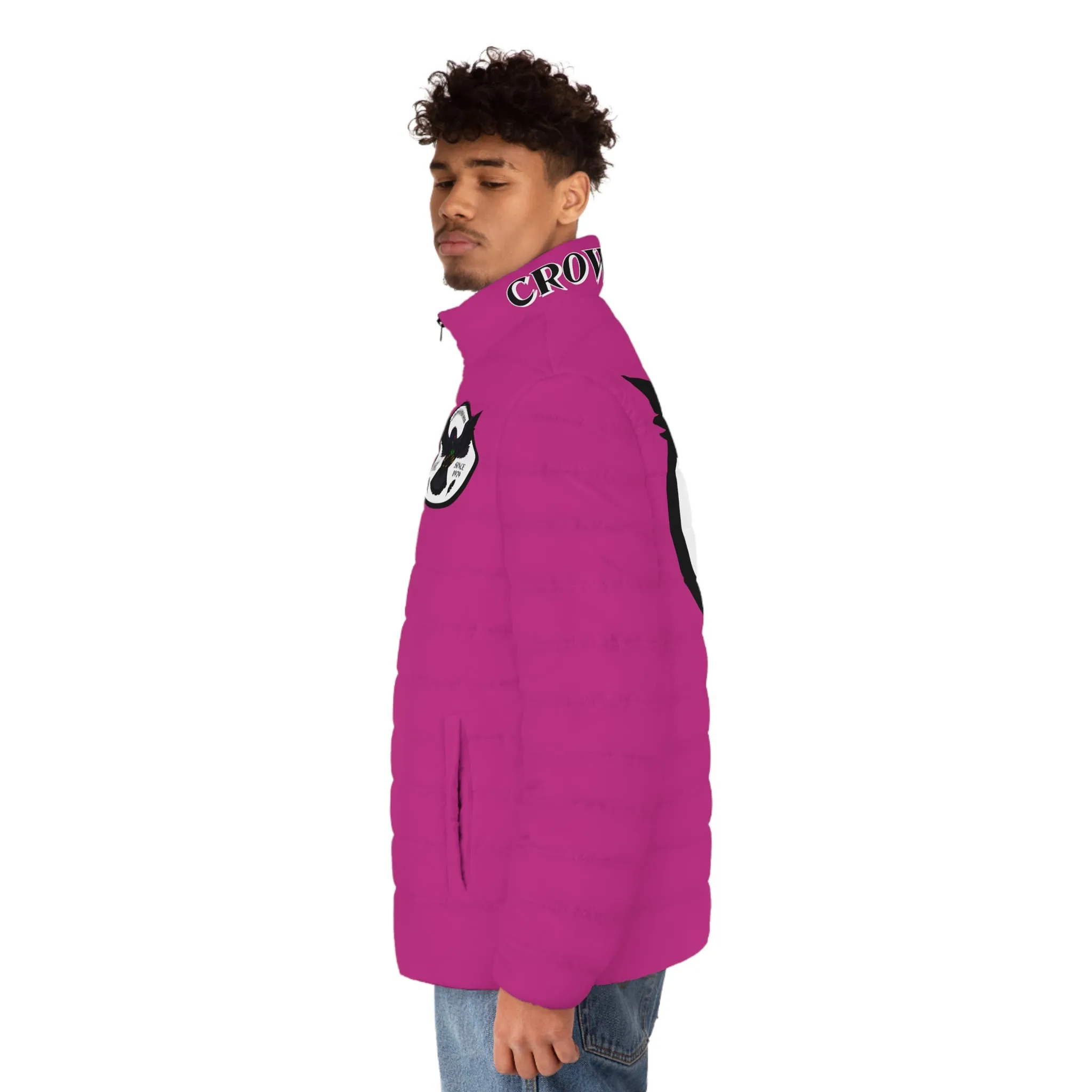 3rd Generation Men's CROWGODSHI Puffer Jacket, PINK