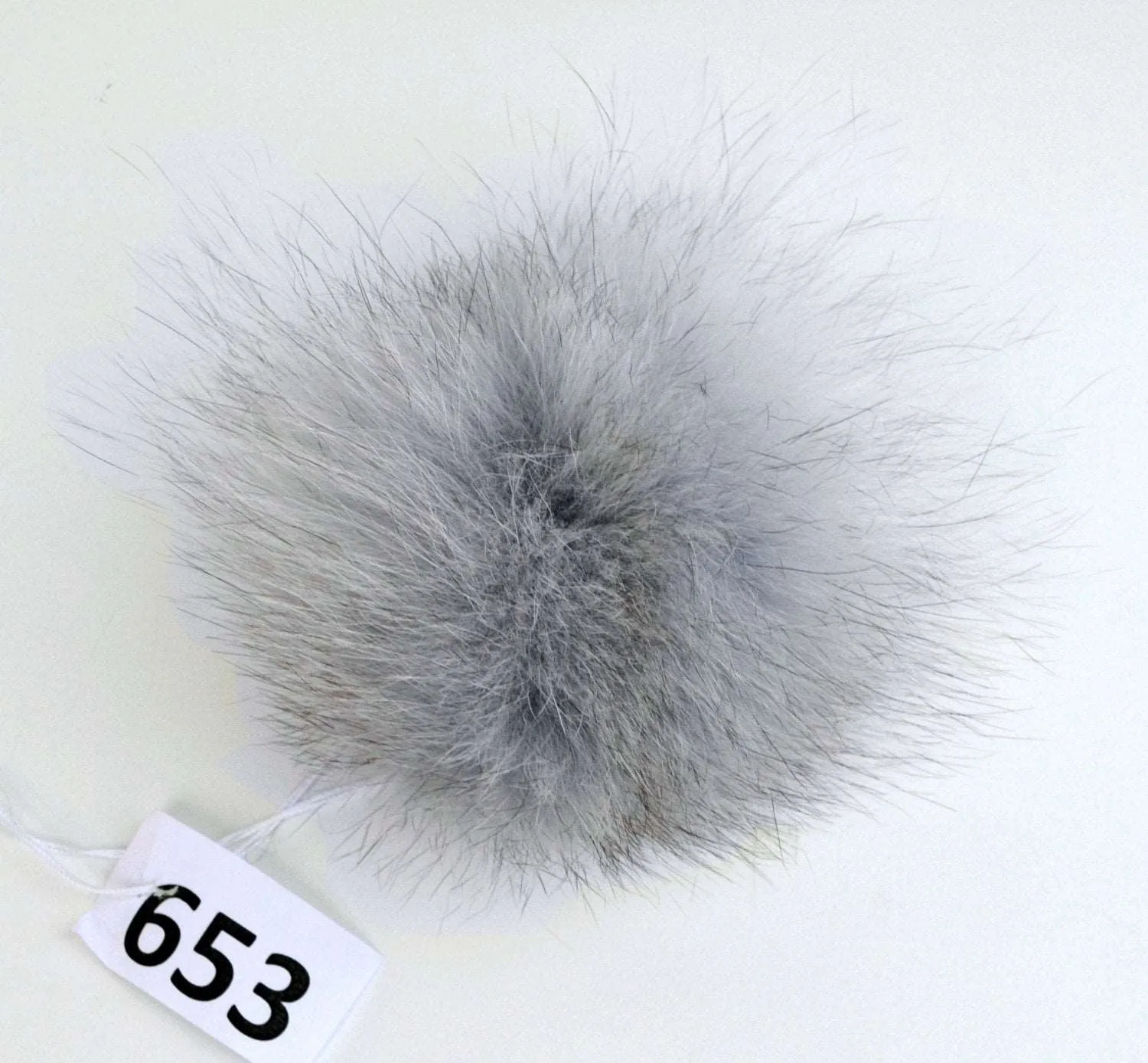 7" GREY POMPOM!  Fox Pom Pom, Fur Pom Pom, Pom Pom for Hat, Women Pom Pom Hat, Knitted Hat, Pom Pom Beanie, Child Hat, Ball, Bobble, Tuque