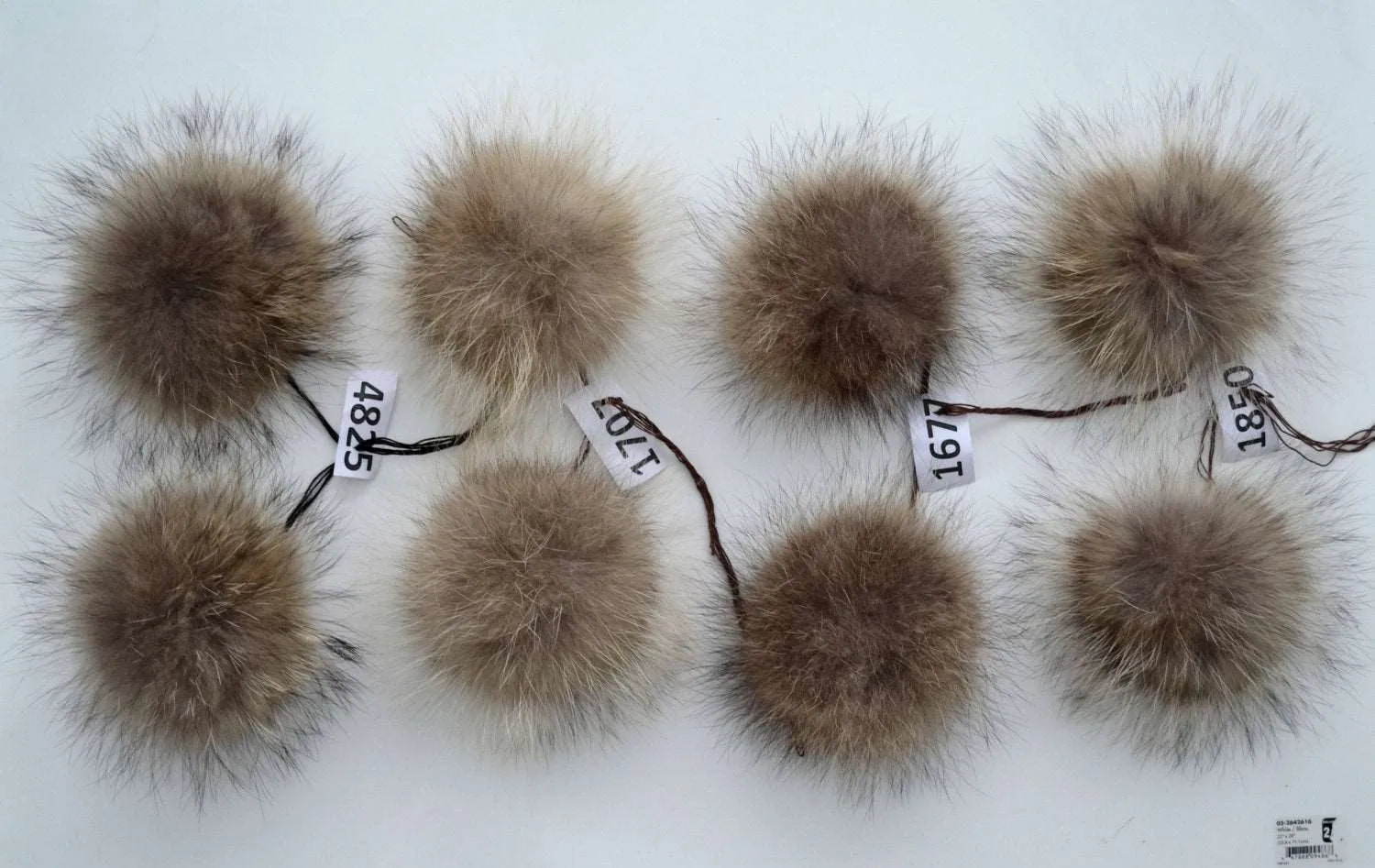 7" RACCOON FUR Pom Poms- PAIR! Double Pom Pom, Real Fur Pom-Pom, Fur Ears, Genuine Fur, Handmade, Fur Pom Pom, Raccoon Double Pom Pom Beanie