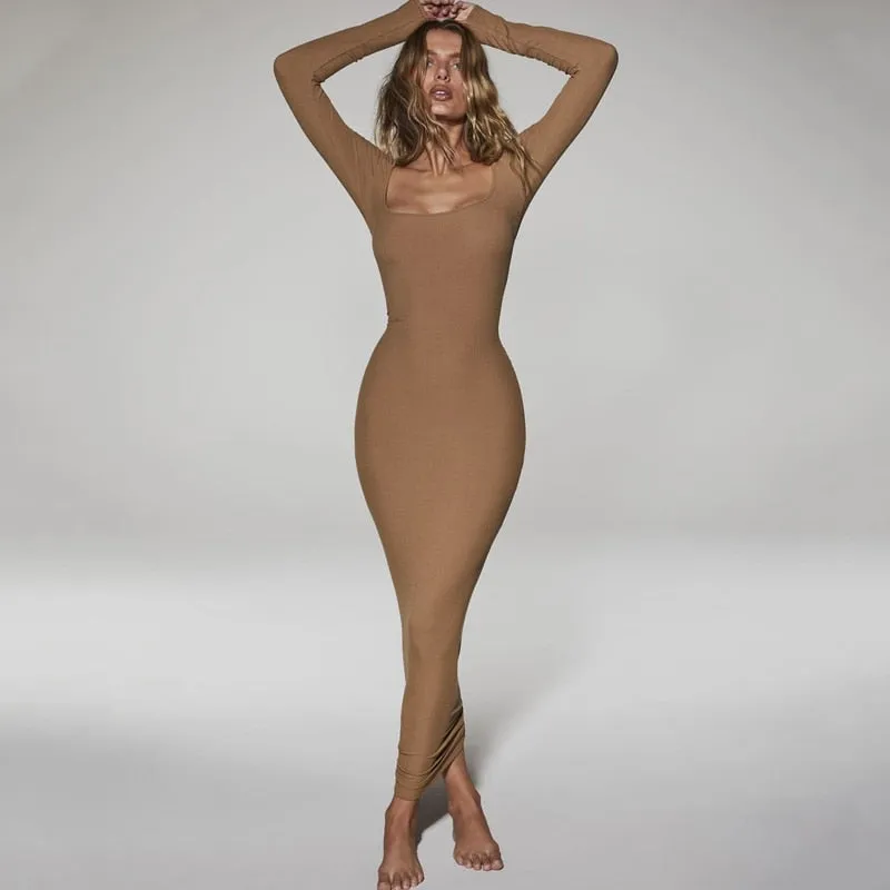 A&A Kim Who Maxi Bodycon Dress