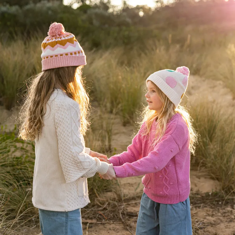 Acorn Colorado Merino Beanie - Pink