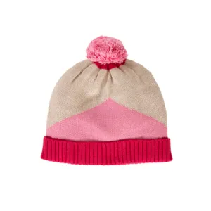 Acorn Stripes Beanie Pink