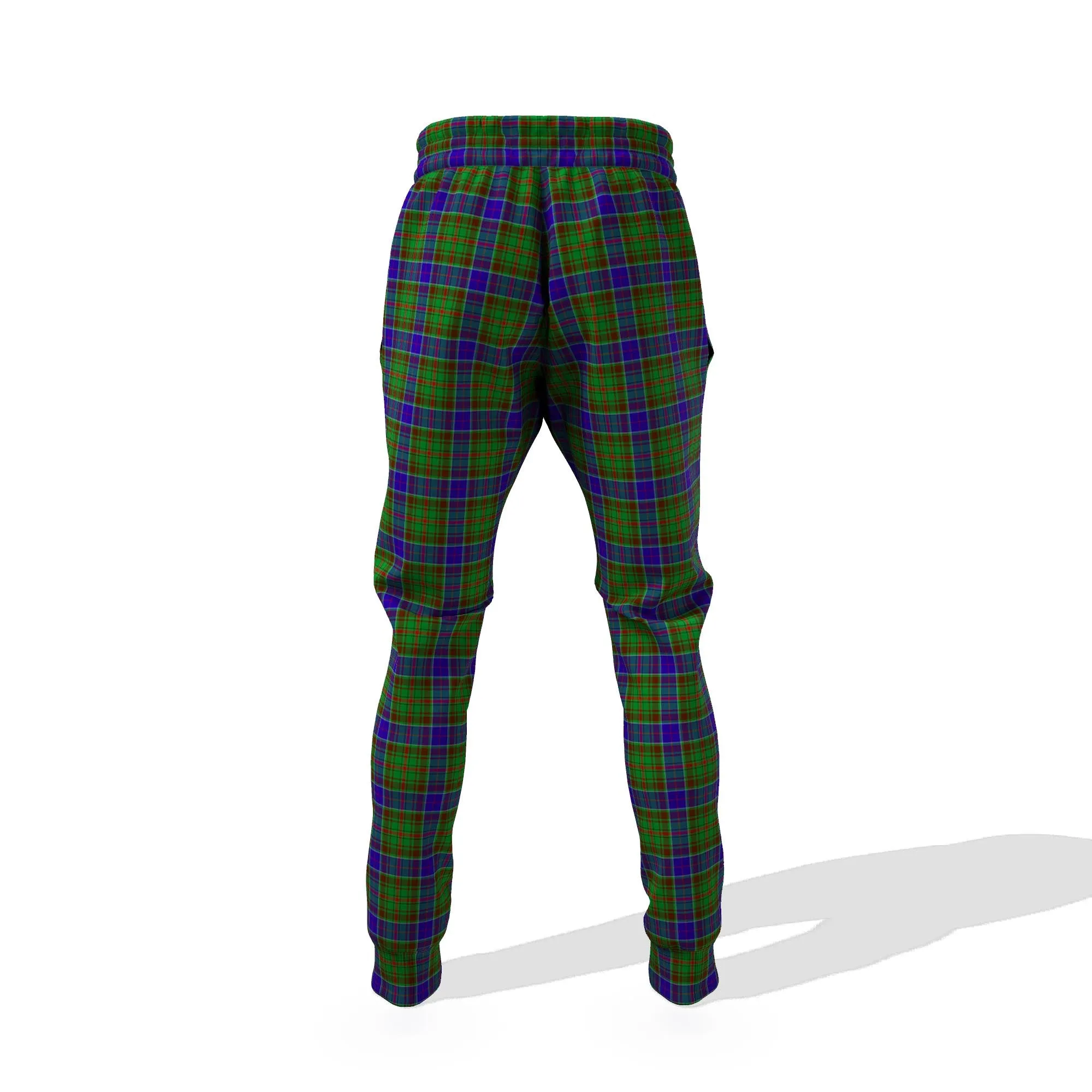 Adam Tartan Joggers Pants with Family Crest