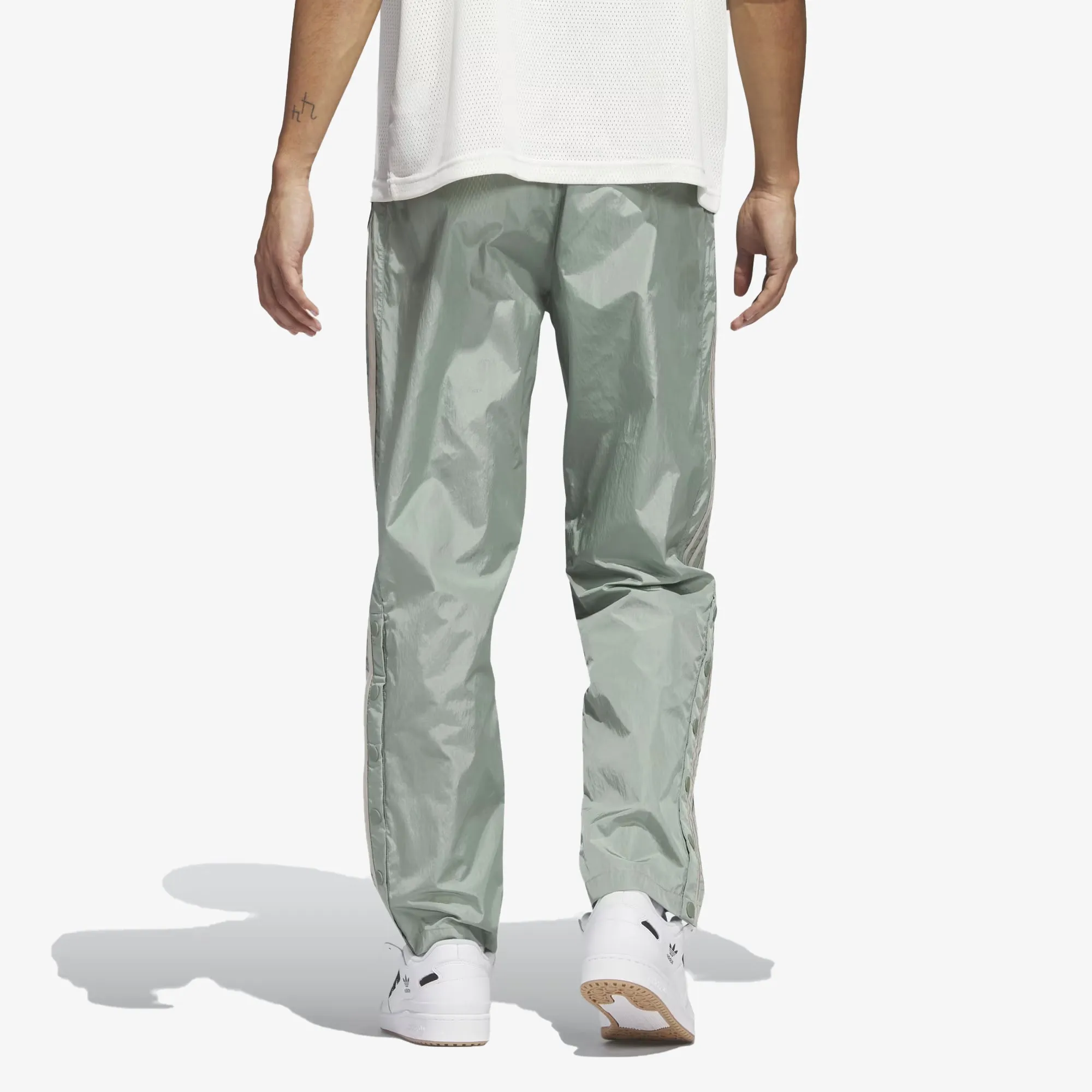 Adidas Originals | BASKETBALL WARM-UP PANTS  { SILVER GREEN