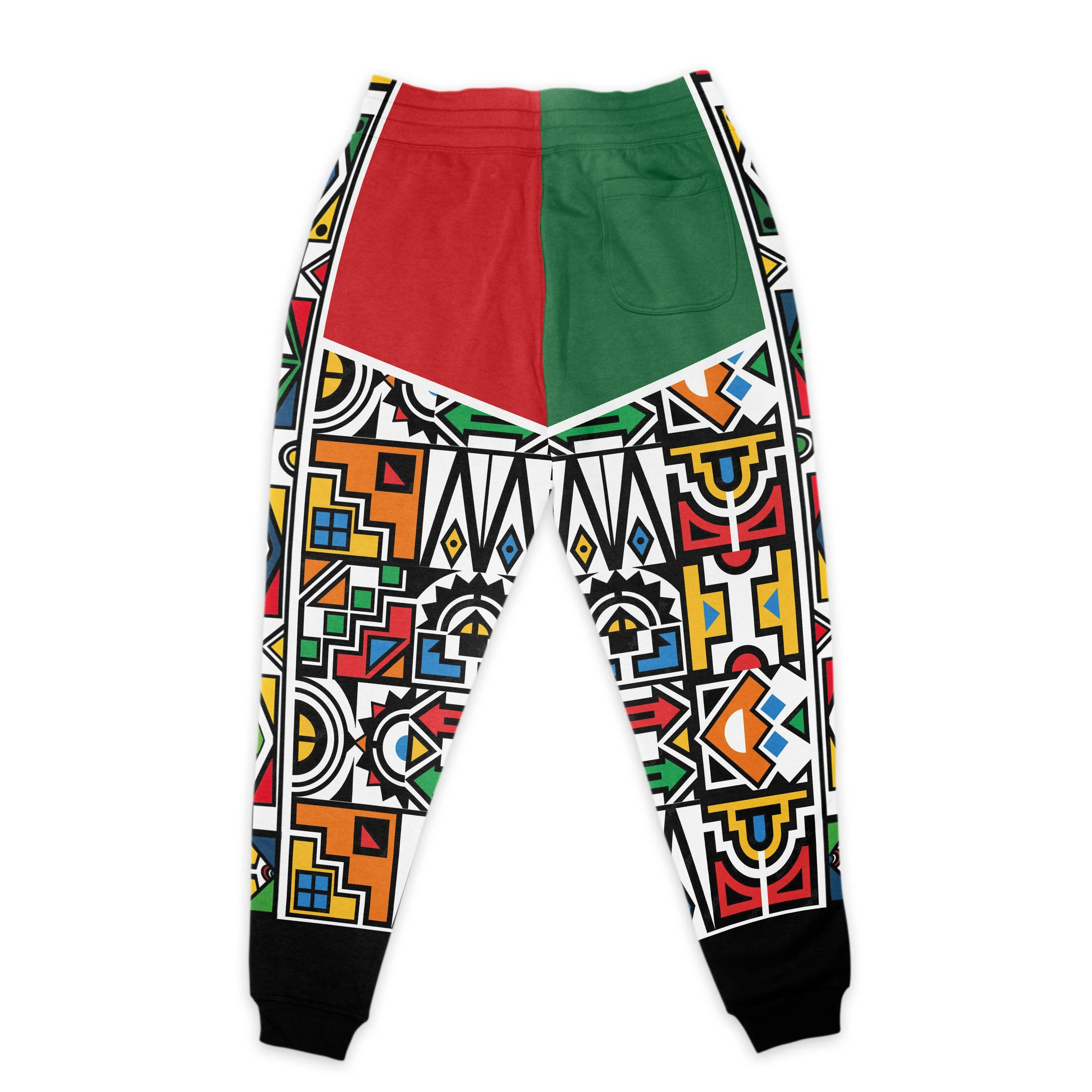 African Ndebele Pattern Joggers