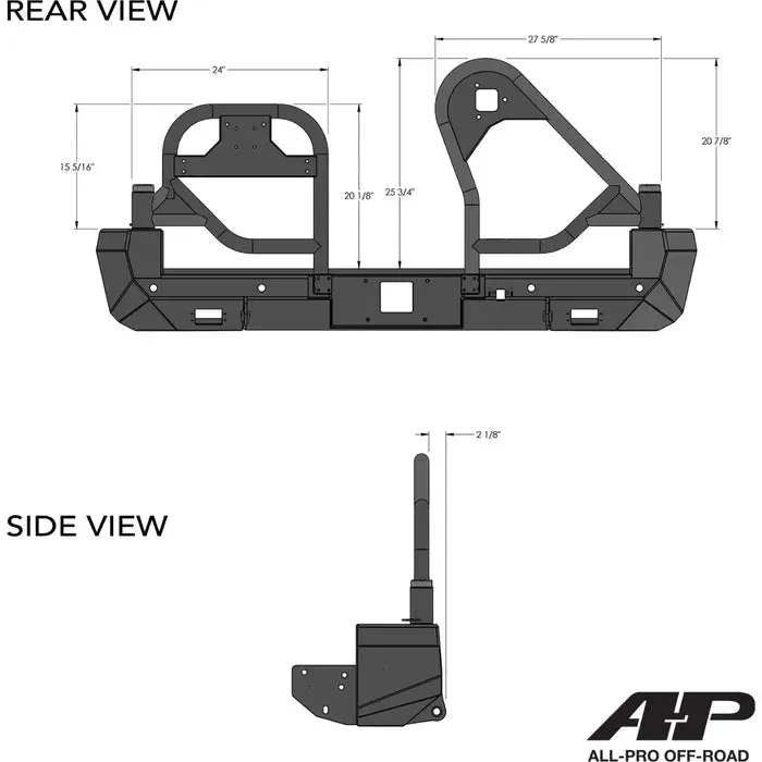 All-Pro Dual Swing Out Rear Bumper for Tacoma (2016-2023)