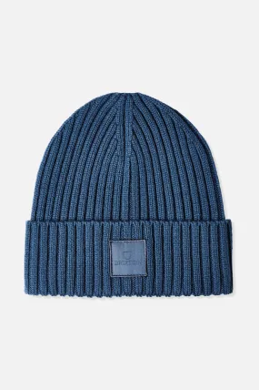 Alpha Square Merino Wool Beanie - Joe Blue