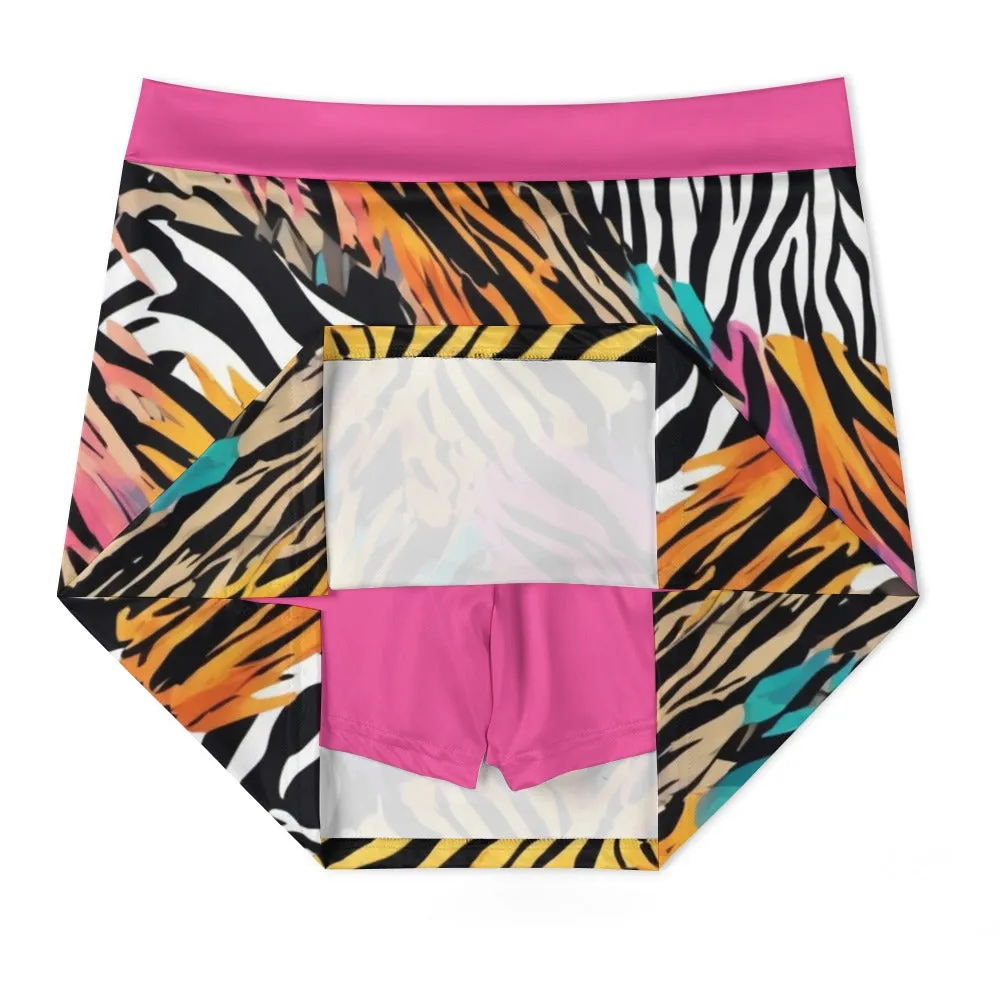 Animal Wild Light Sports Skort with Pockets