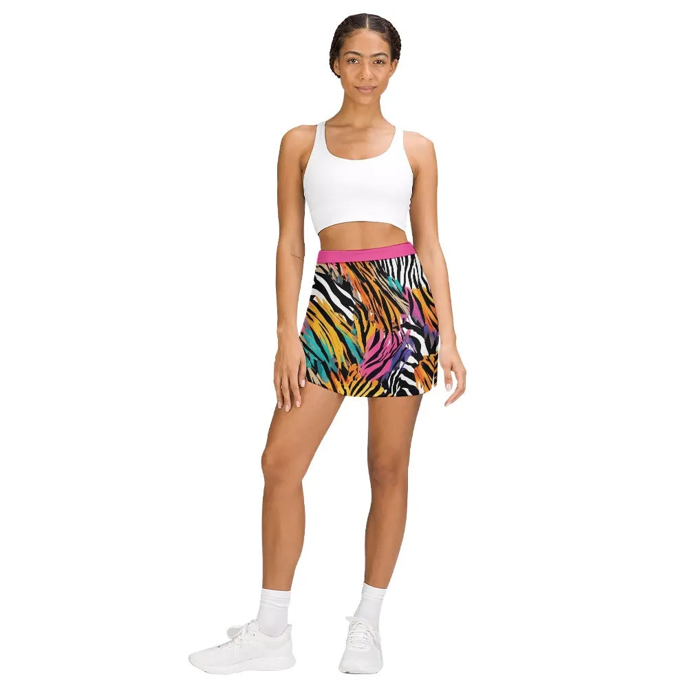 Animal Wild Light Sports Skort with Pockets