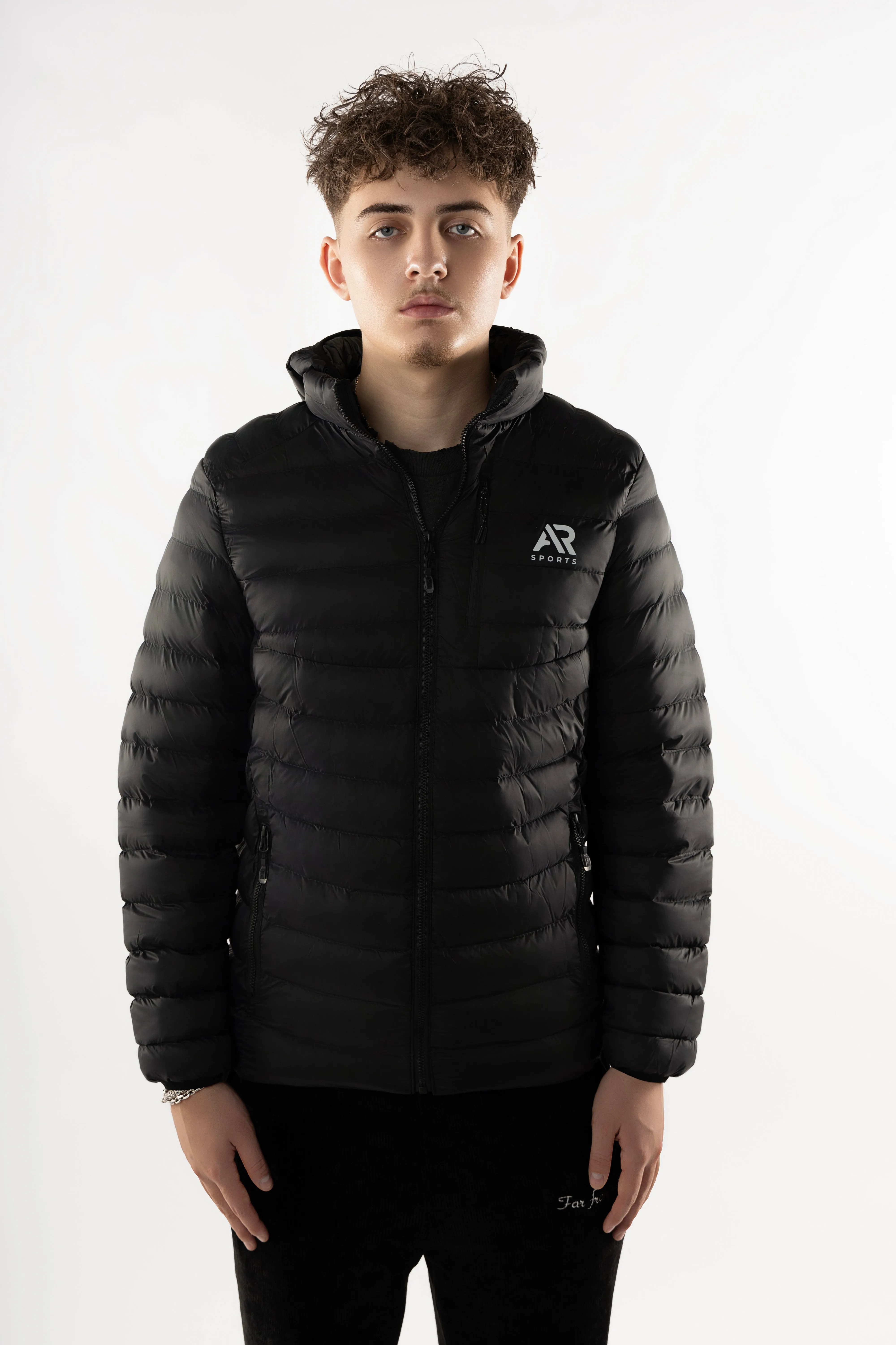 AR Sportswear Men's Down Jacket With Detached Hood