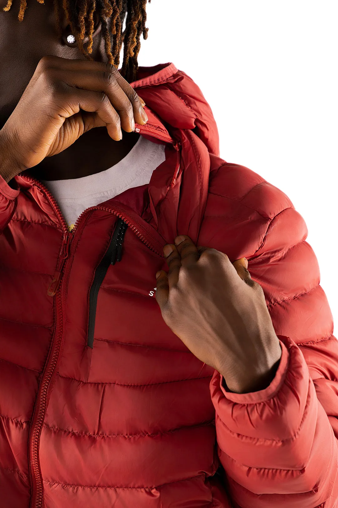 AR Sportswear Men's Down Jacket With Detached Hood