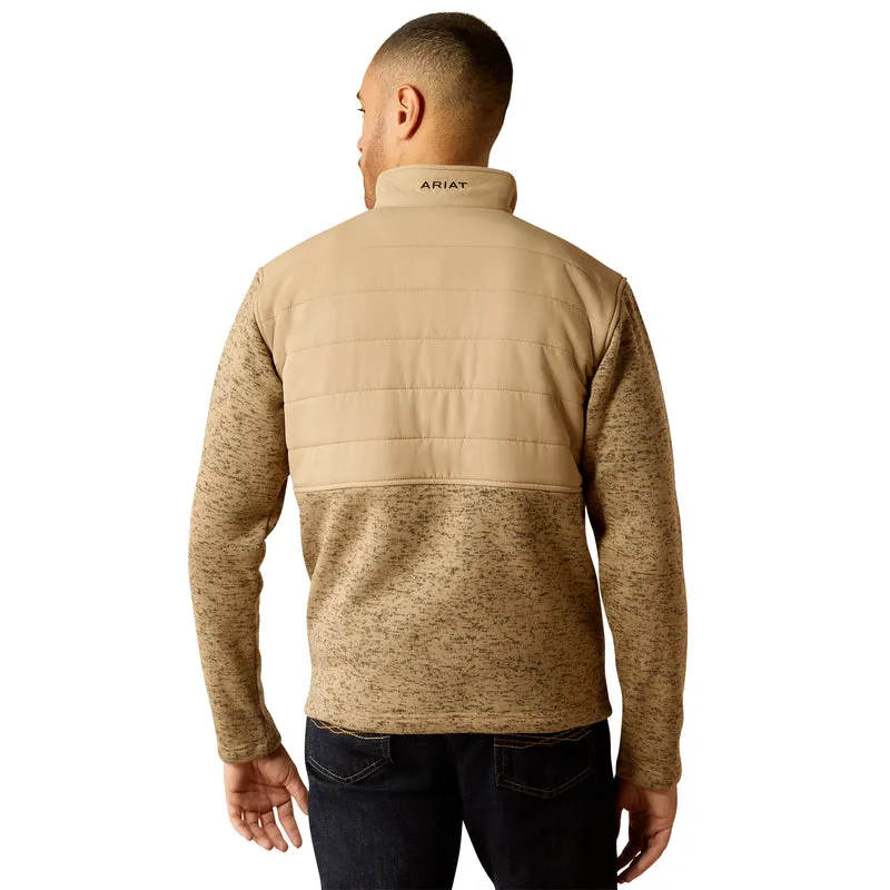 'Ariat' Men's Caldwell Snap Sweater - Chinchilla