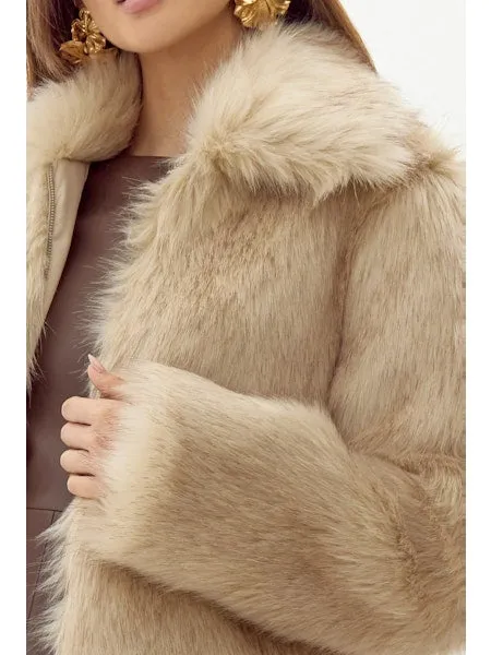 Aubrey  Faux Fur Coat