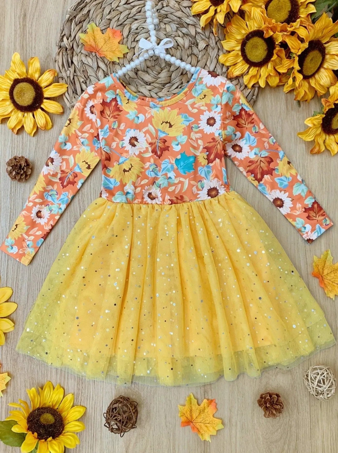 Autumn Blooms Sparkle Tutu Dress