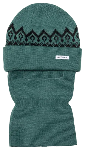 Autumn Headwear Mask Beanie - Work Green