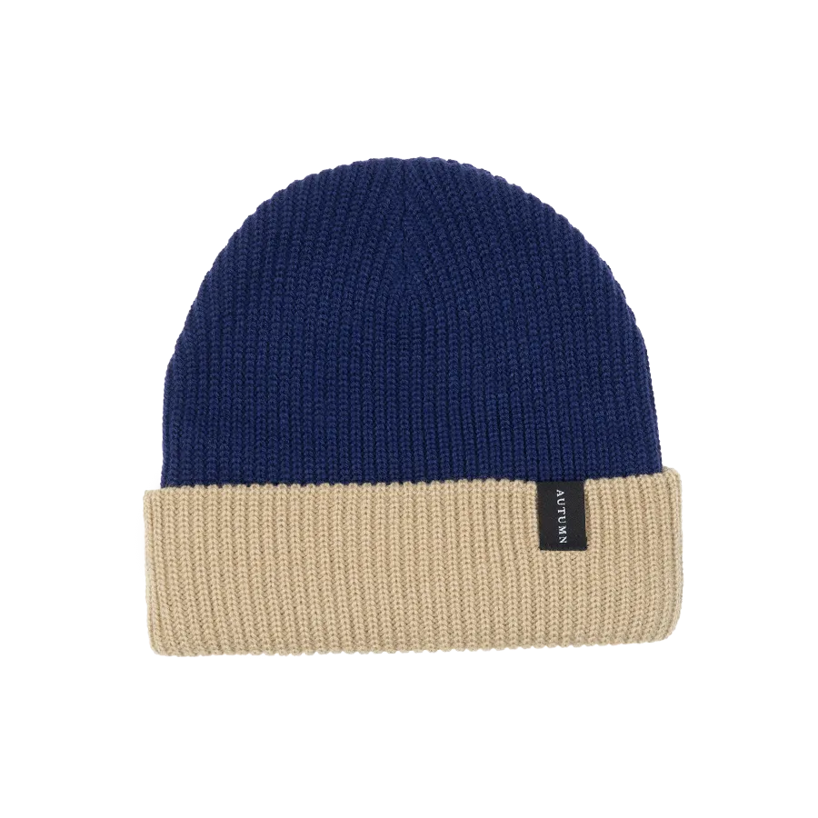 Autumn Headwear Select Blocked Beanie - Navy