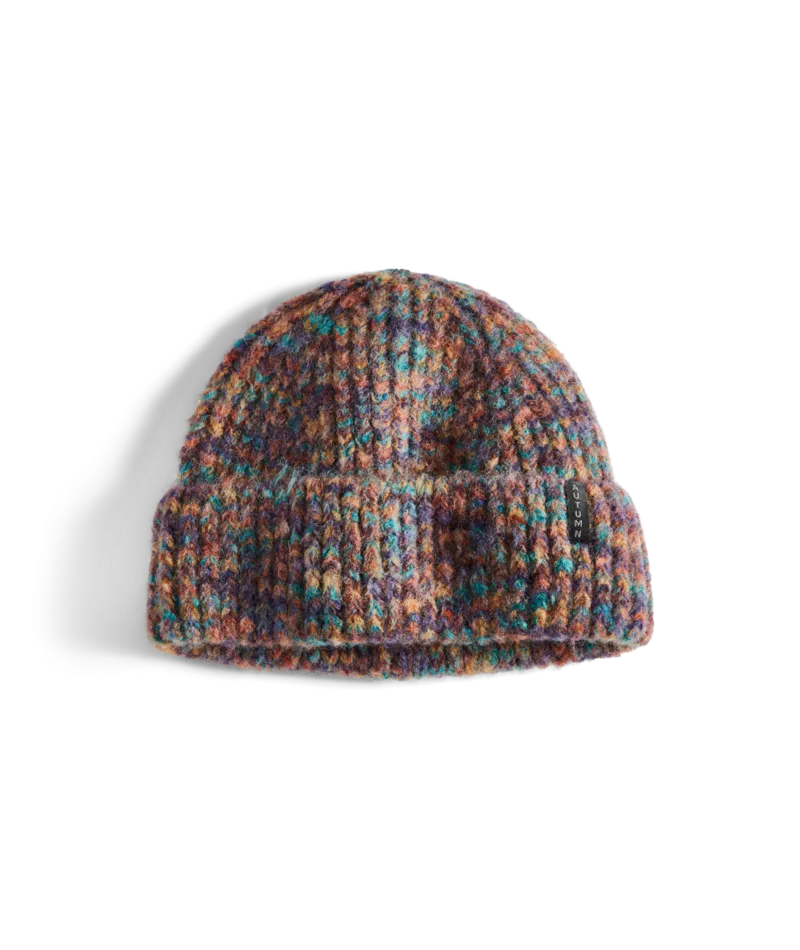 Autumn Headwear Wool Marble Knit Beanie