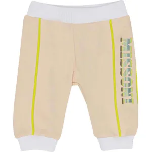 Baby Boys Peach Logo Joggers