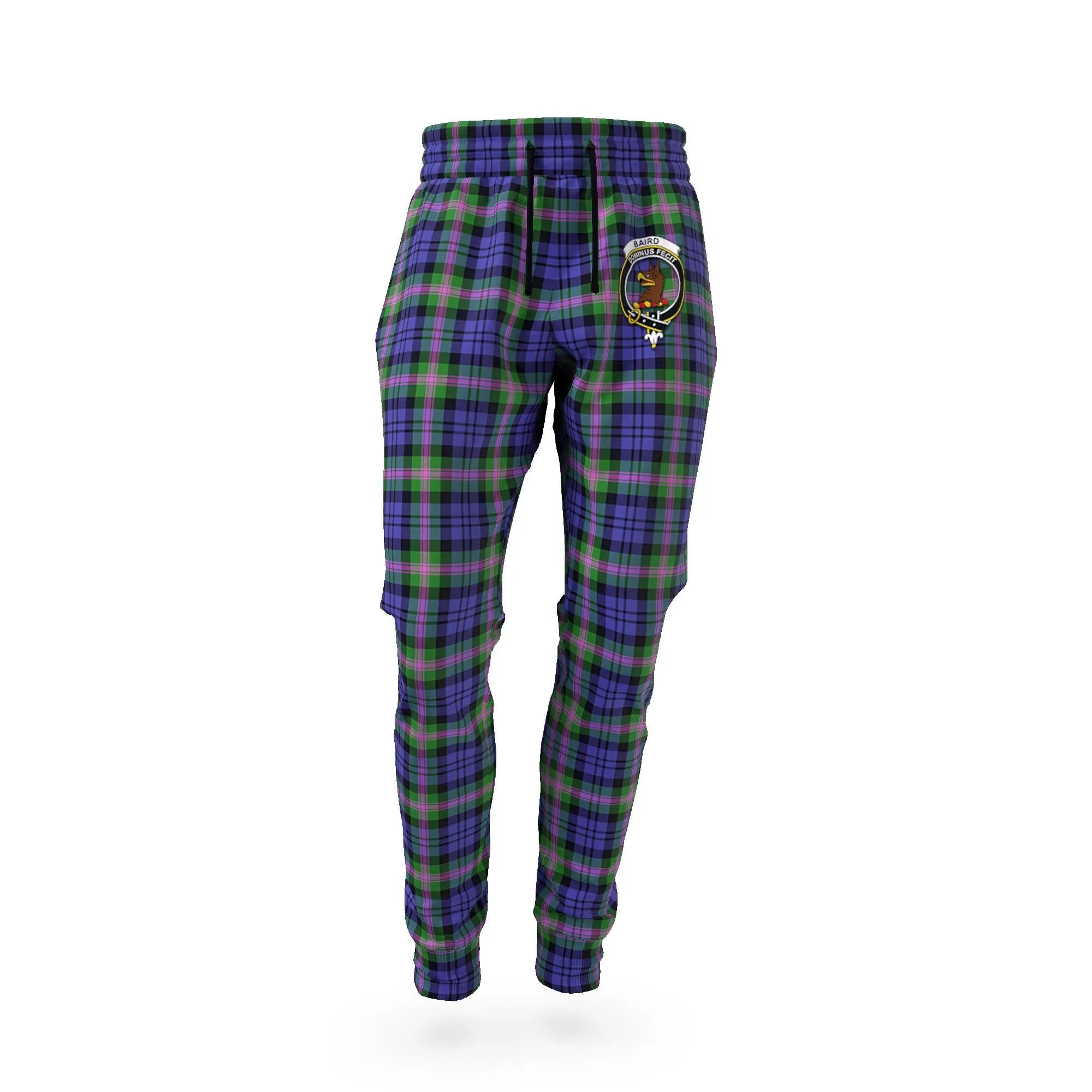 Baird Modern Tartan Joggers Pants with Family Crest