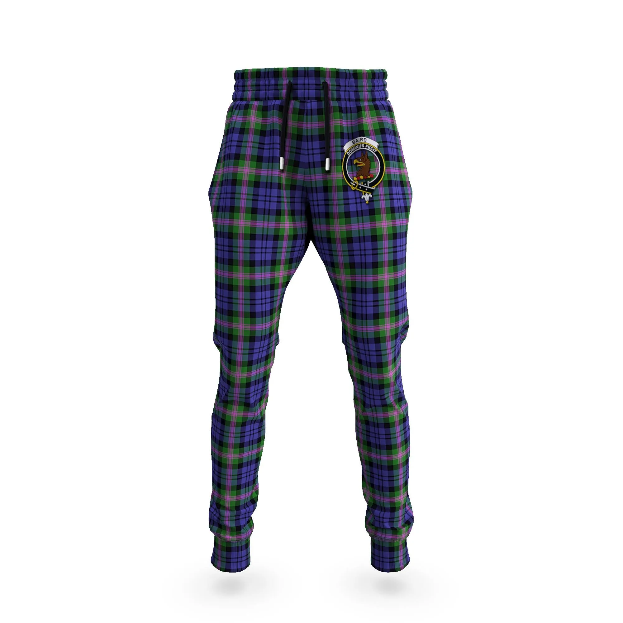 Baird Modern Tartan Joggers Pants with Family Crest