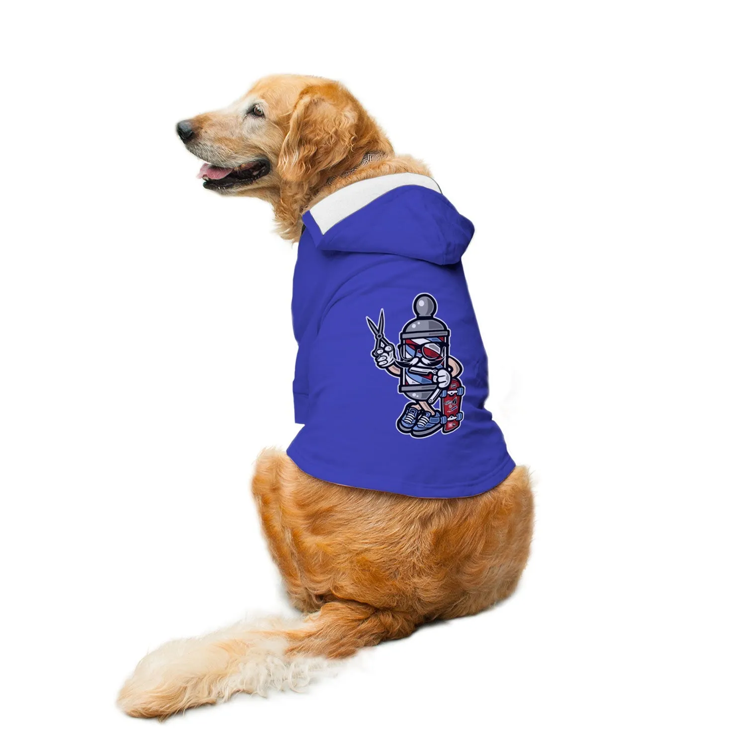 Barber Skater Dog Hoodie Jacket