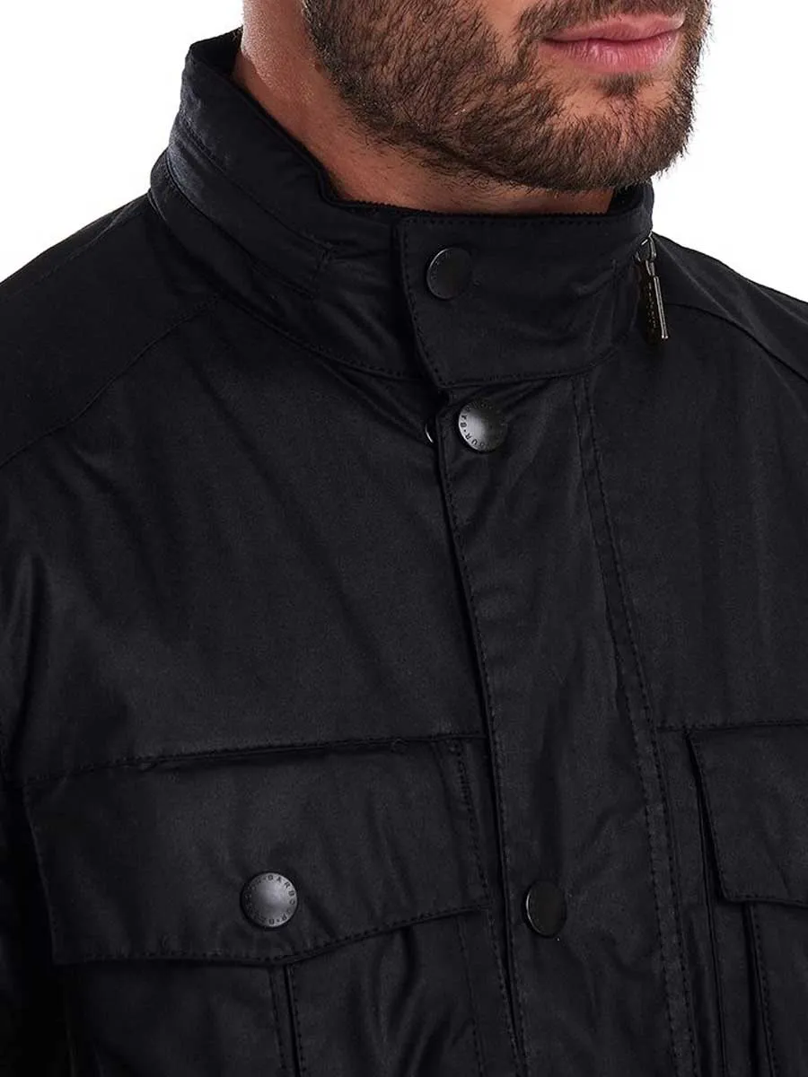 BARBOUR Corbridge Wax Jacket - Mens - Black