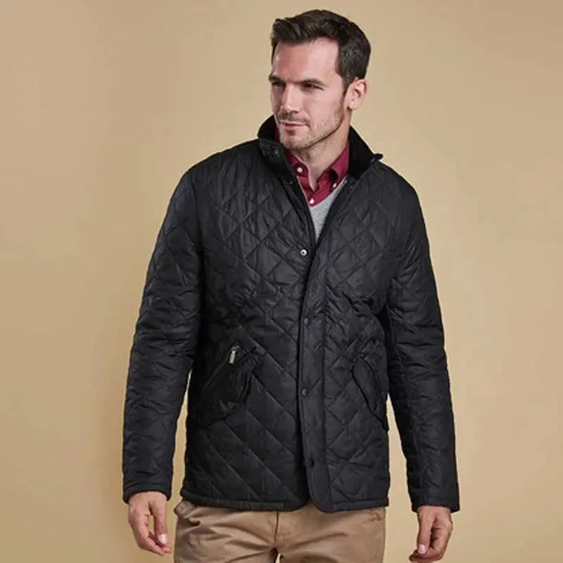 BARBOUR Jacket - Mens Chelsea Sportsquilt - Black