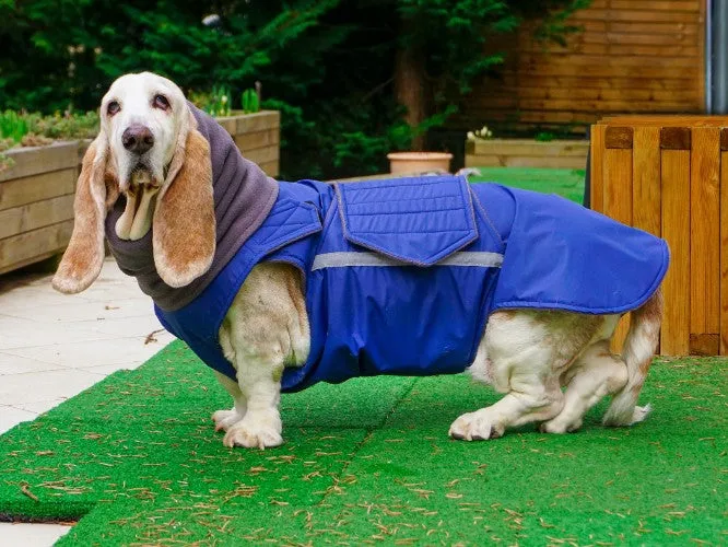 BASSET HOUND WINTER DOG COAT   NECK WARMER / MADE TO ORDER