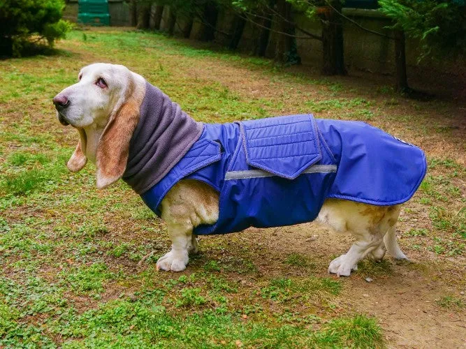 BASSET HOUND WINTER DOG COAT   NECK WARMER / MADE TO ORDER