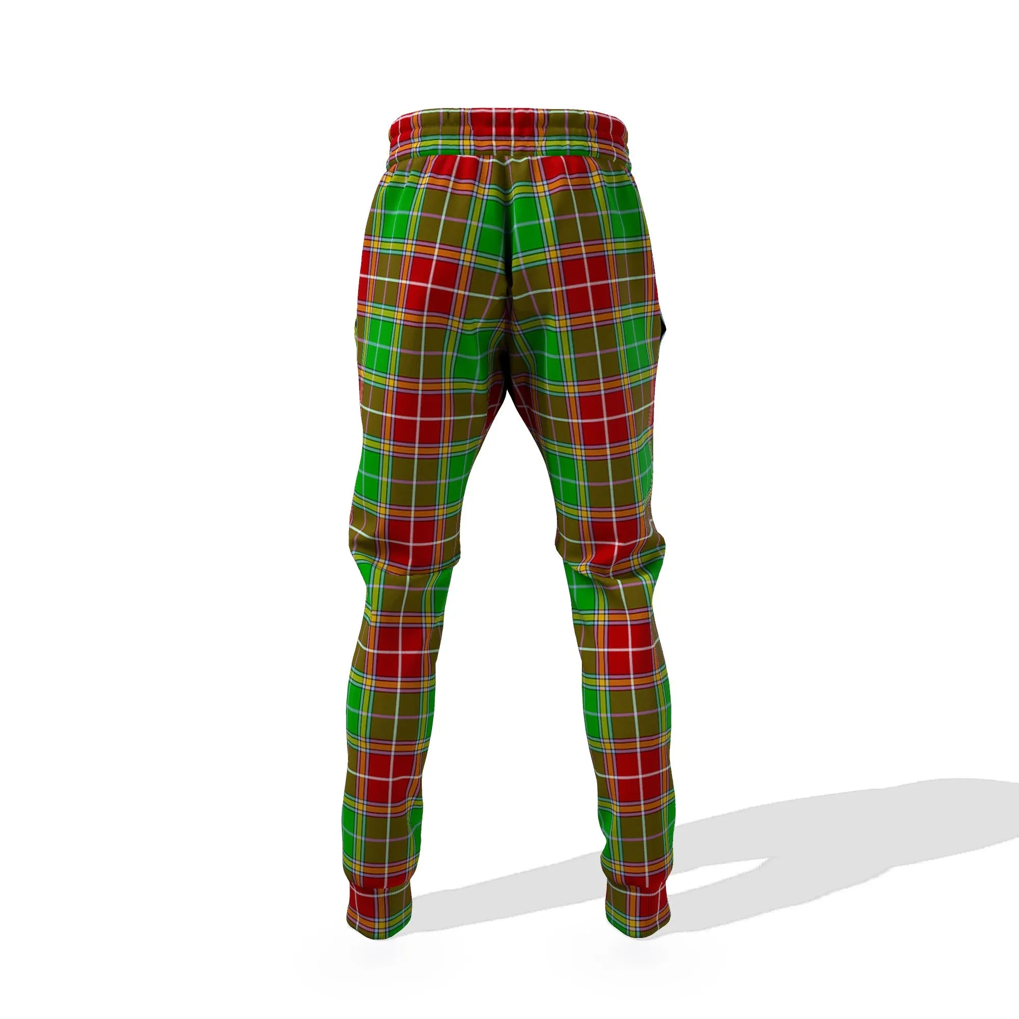 Baxter Modern Tartan Joggers Pants with Family Crest