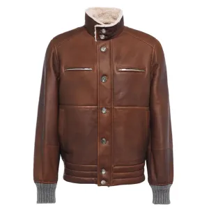 Best Winter Leather Shearling-Lined B3 Bomber Jacket