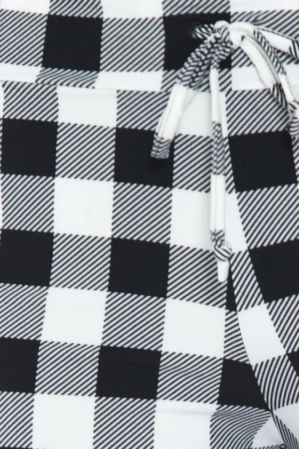 Black & White Checkered Comfortable Soft Lounge Pajama Pants