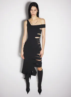 black bandage knit dress