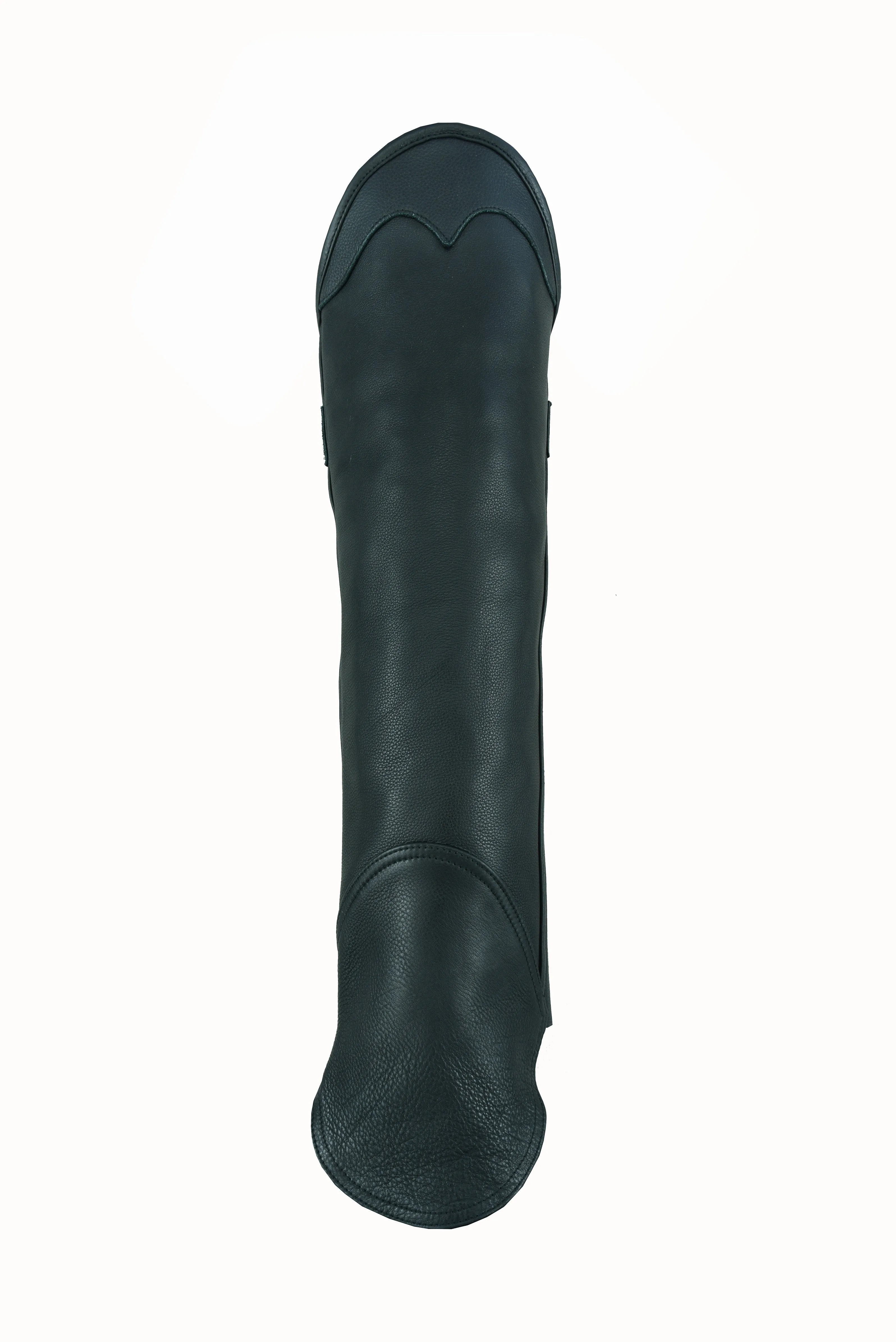 BLACK HL12826NKD Gaiter chap - Short legging Premium Leather chap