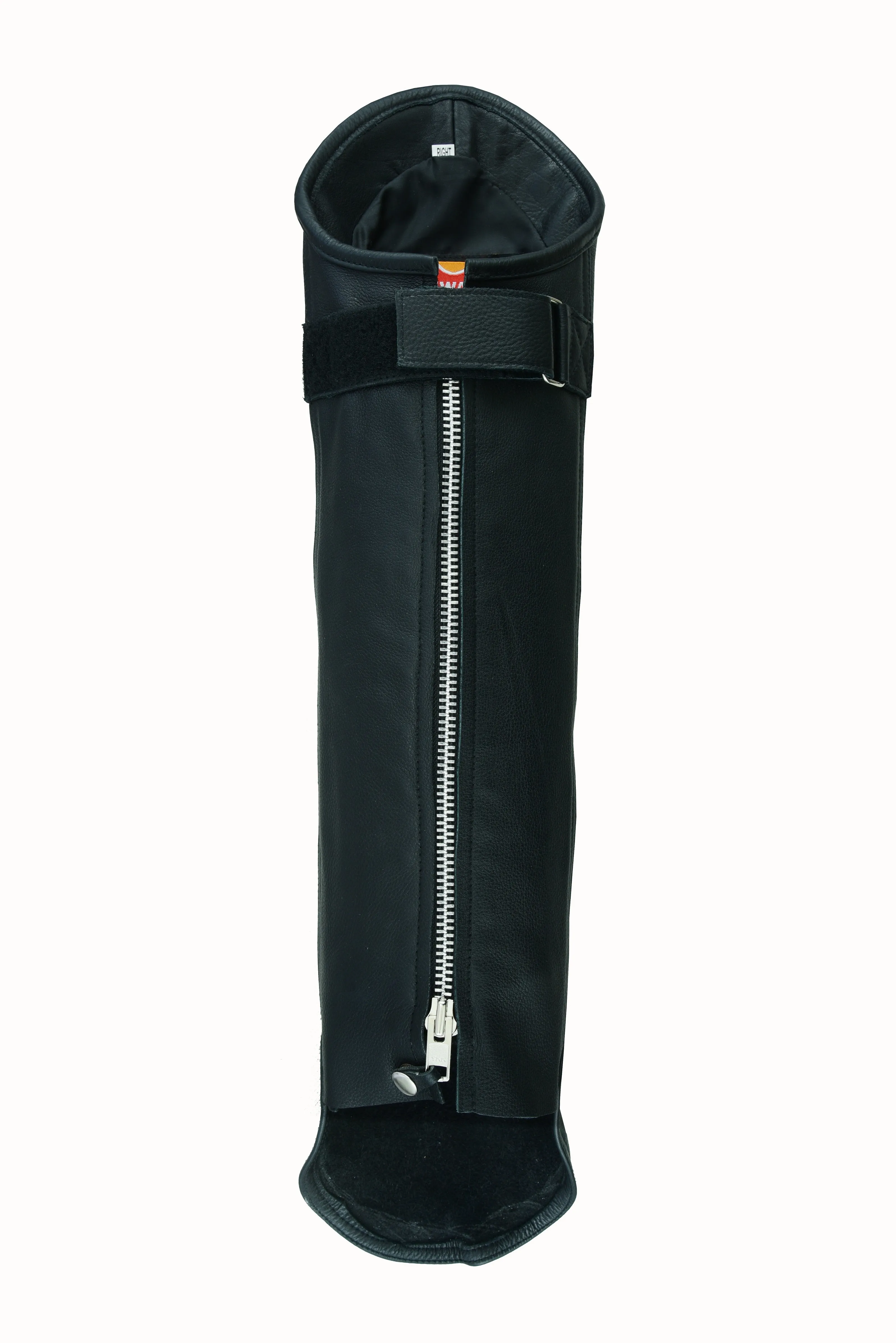 BLACK HL12826NKD Gaiter chap - Short legging Premium Leather chap