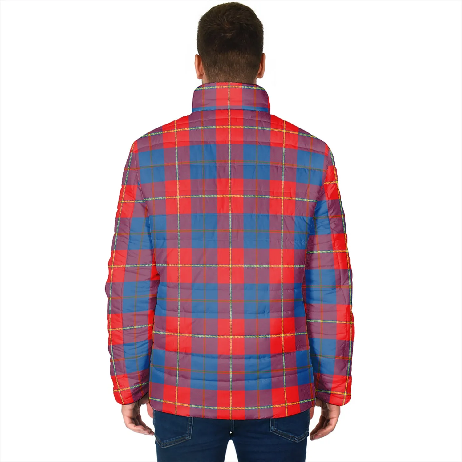 Blane Tartan Padded Jacket with Family Crest