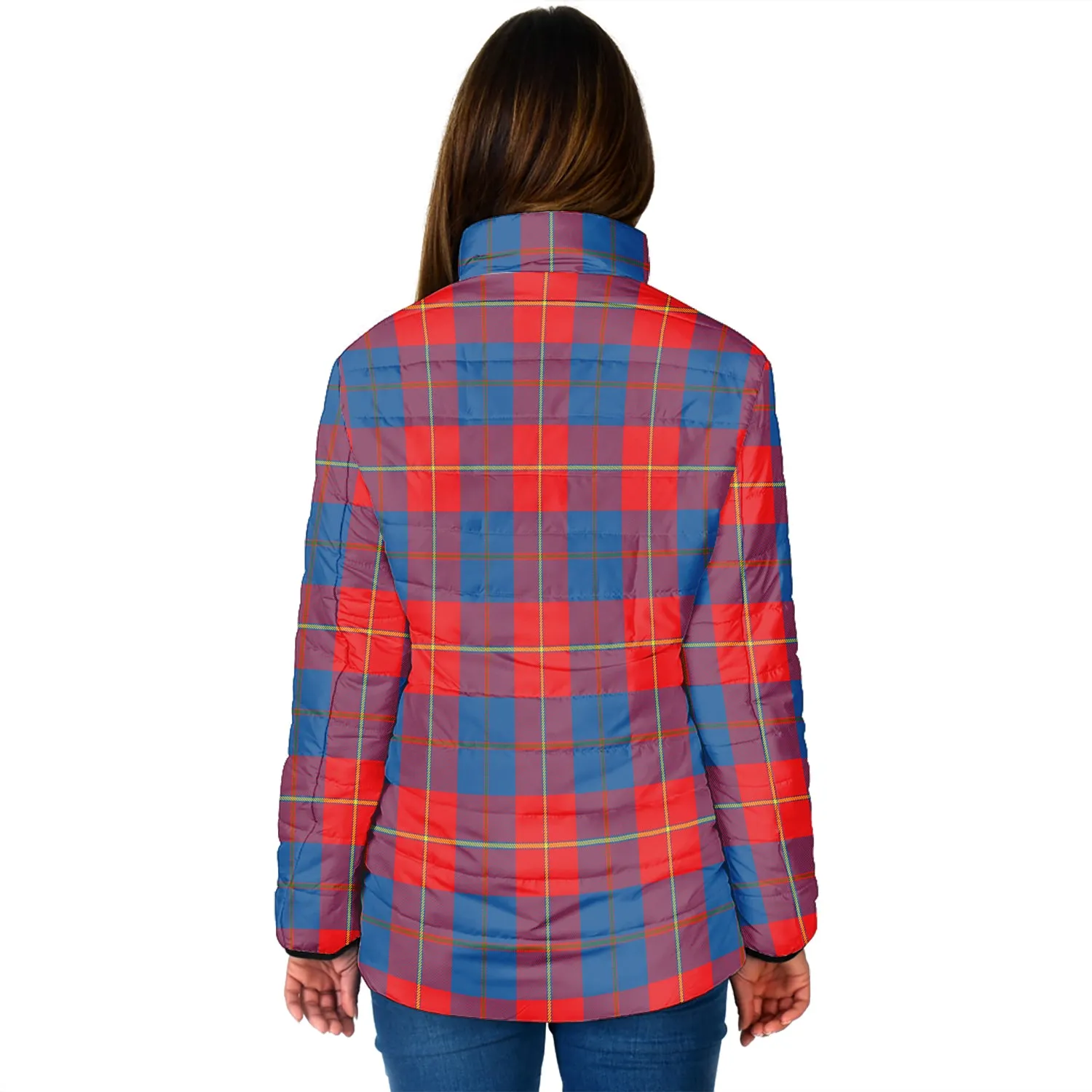 Blane Tartan Padded Jacket with Family Crest