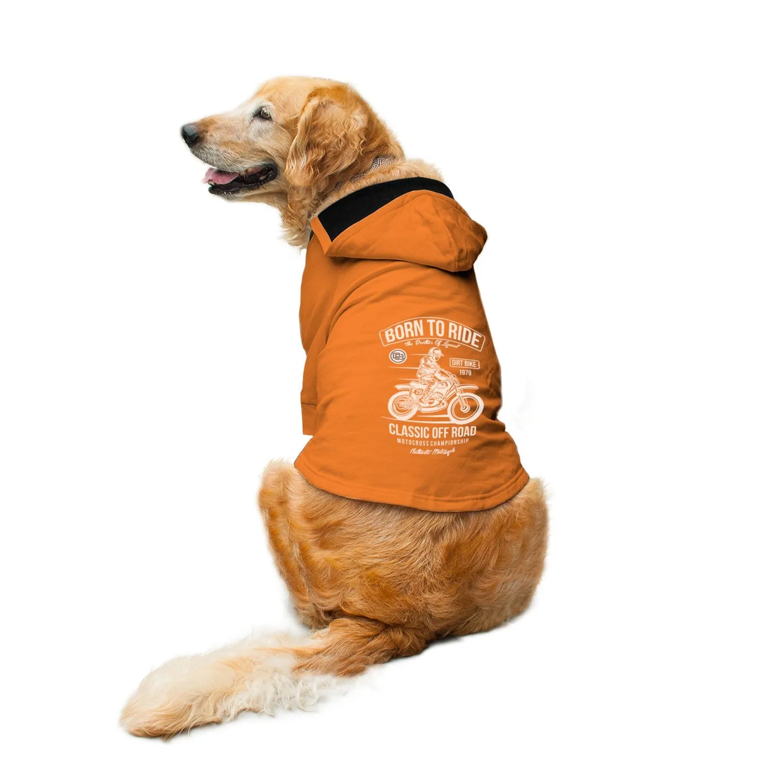 Born To Ride Dog Hoodie Jacket