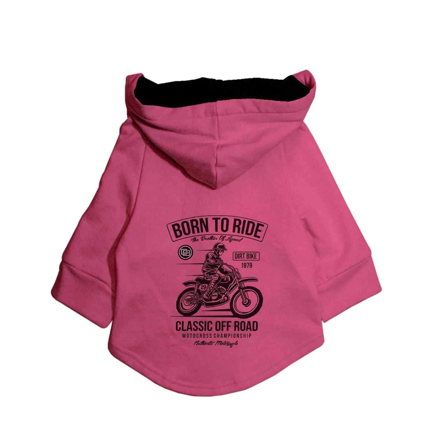 Born To Ride Dog Hoodie Jacket