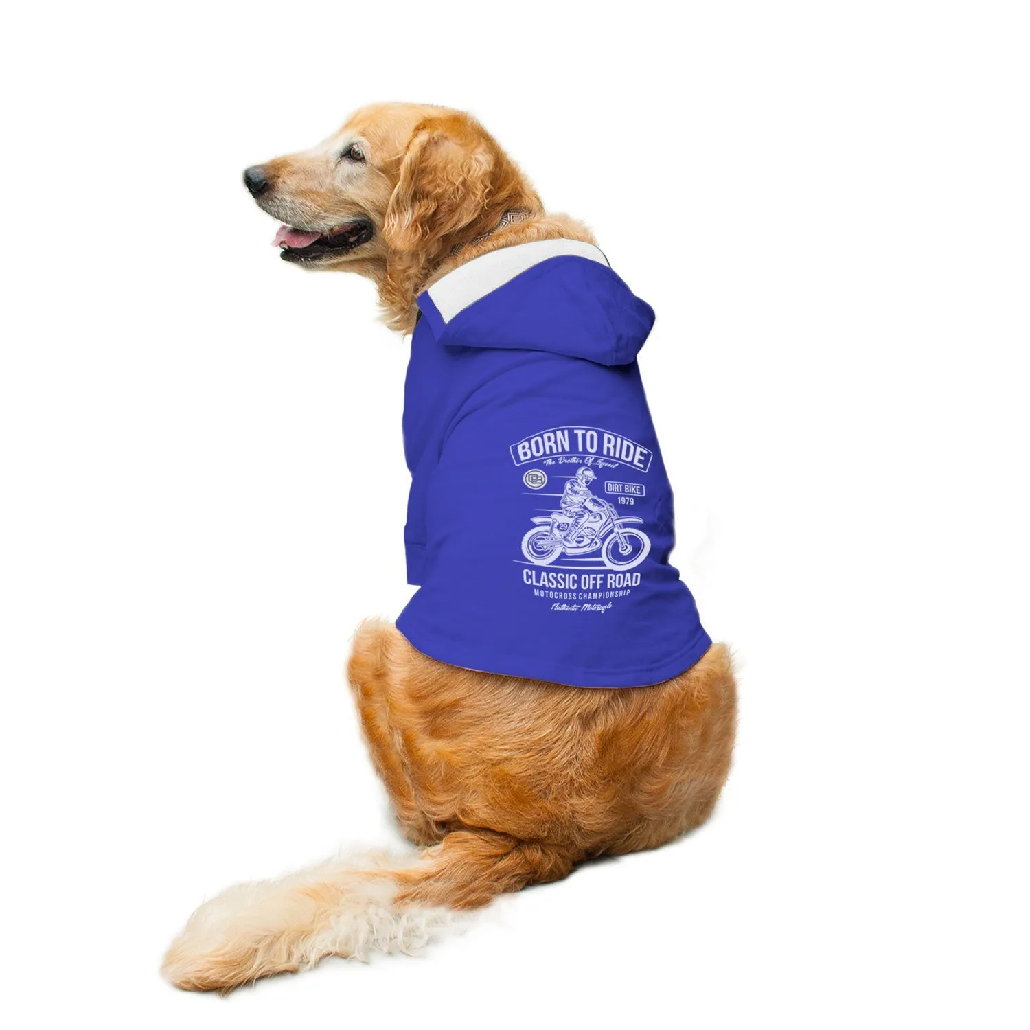 Born To Ride Dog Hoodie Jacket