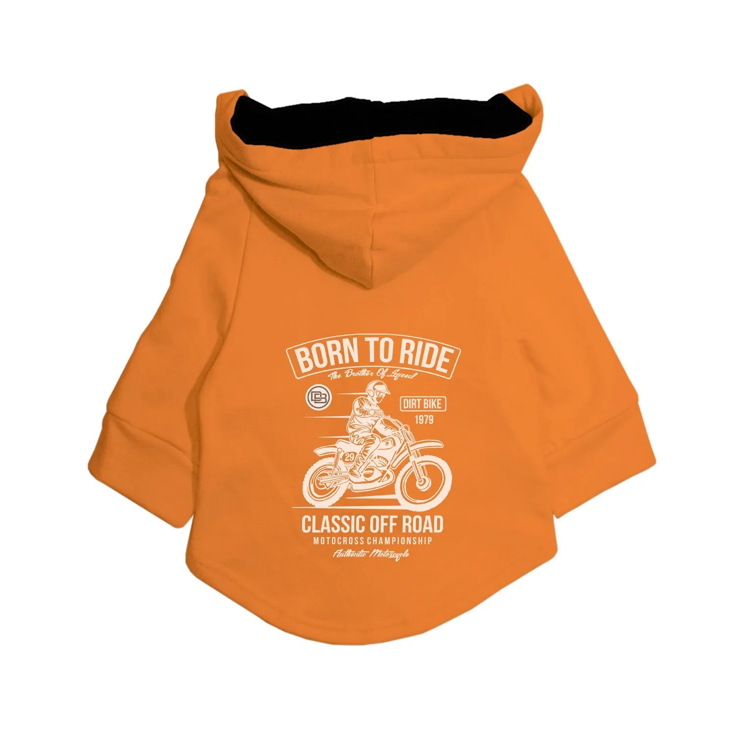 Born To Ride Dog Hoodie Jacket