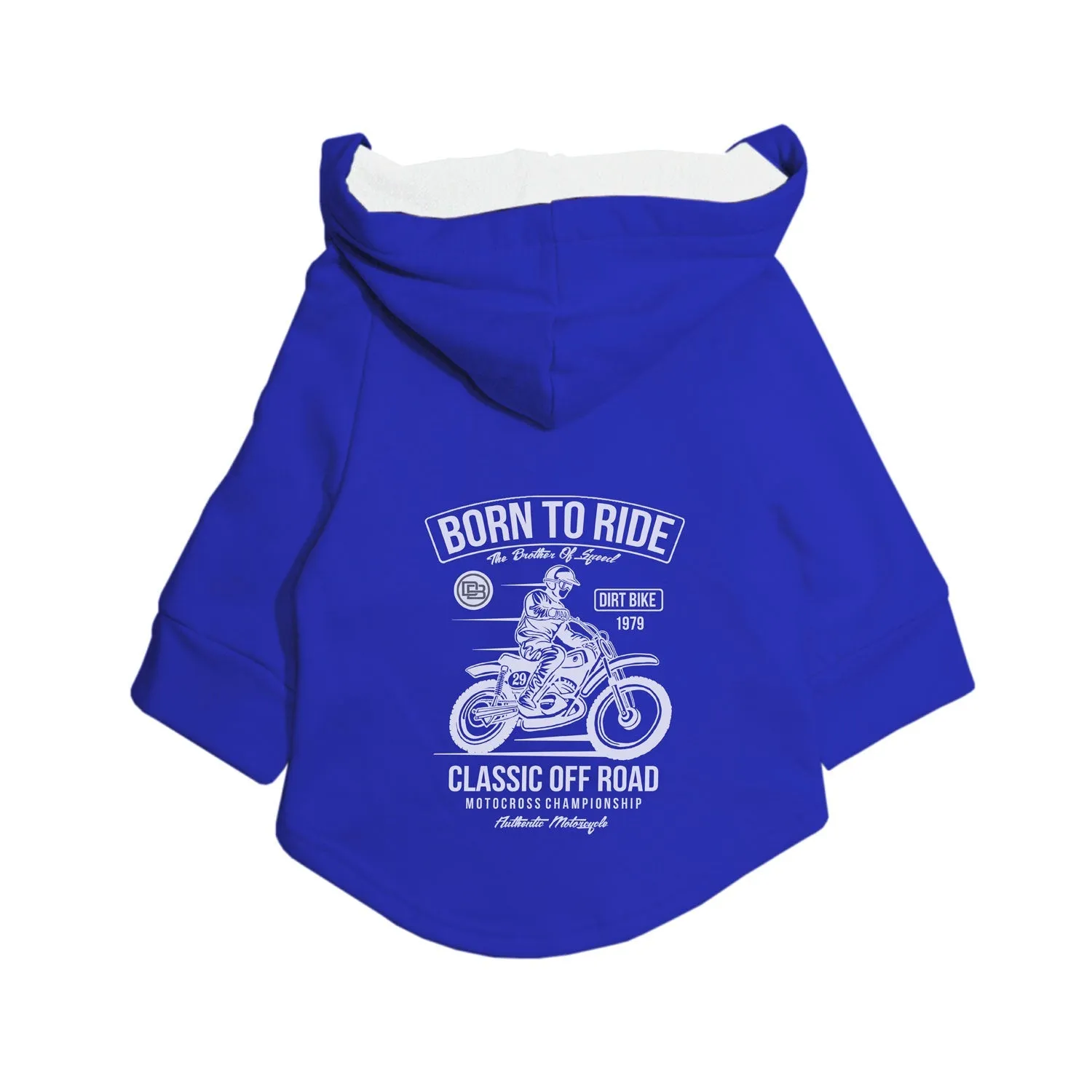 Born To Ride Dog Hoodie Jacket