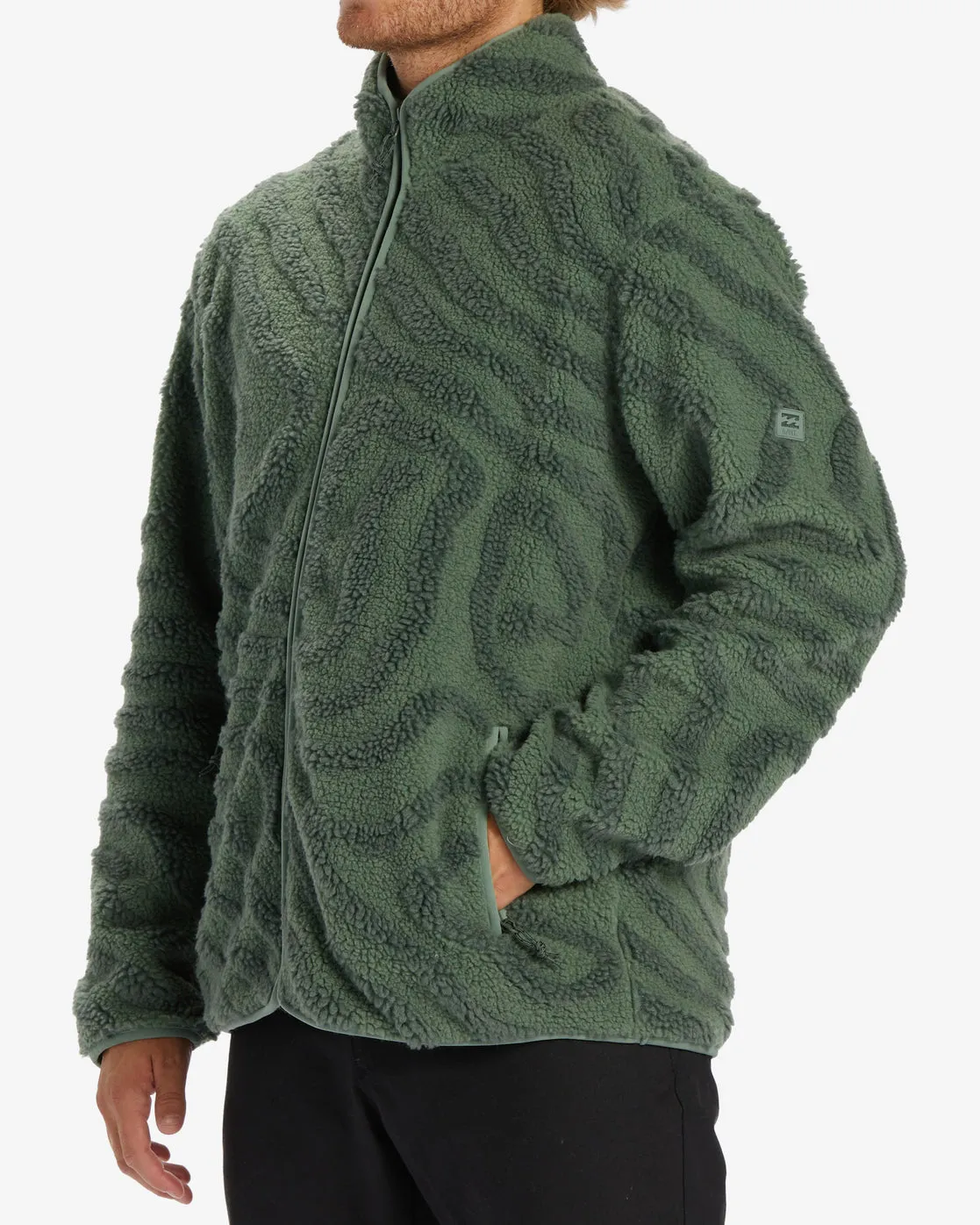 Boundary Switchback Zip-Up Sherpa Fleece - Sage