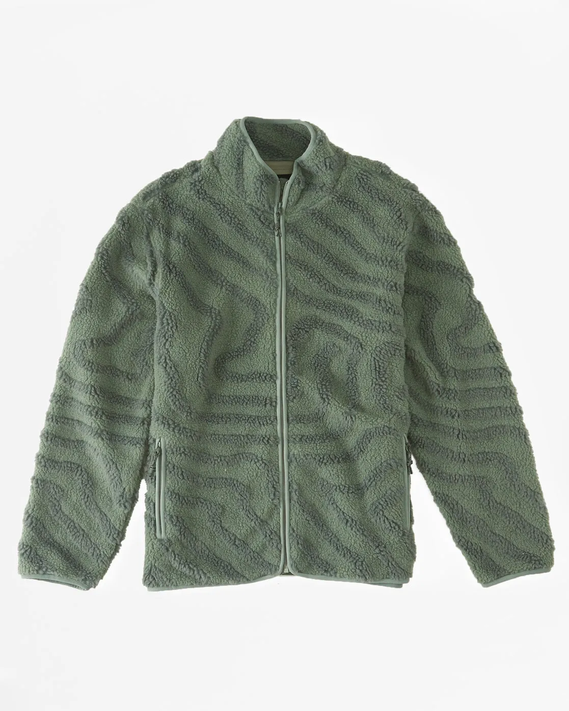 Boundary Switchback Zip-Up Sherpa Fleece - Sage